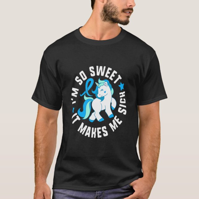Camiseta Sou tão doce que me faz adoecer diabetes T1 (Frente)