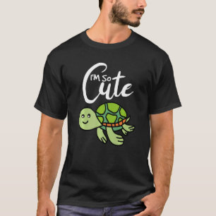 Camiseta Sou tão giro que vejo tartaruga no mar, que cristo