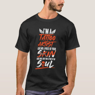 Camiseta Sou Tatuador Que Me Dá Paz Na Sua Parte Da Pele