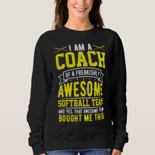 Camiseta Sou treinador de um Softball Team Softball