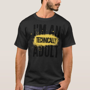 Camiseta Sou um adulto tecnicamente5