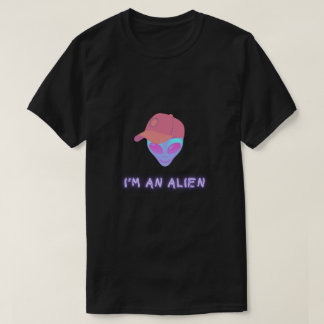 Camiseta "SOU UM ALIENÍGENA" - Chapéu