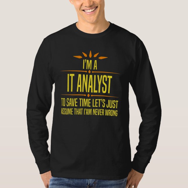 Camiseta Sou um Analista de TI (Frente)