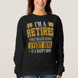 Camiseta Sou um Associado de Saúde Pública aposentado a cad