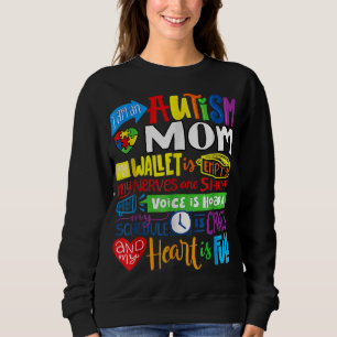 Camiseta Sou um Autismo Mãe Wallet Vazia, Orgulhosa Mãe Aut