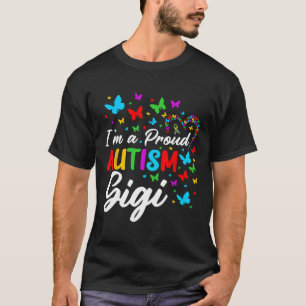 Camiseta Sou um Autismo Orgulhoso Gigi Autismo Fitas de Con