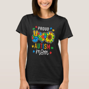 Camiseta Sou um Autismo Orgulhoso Mãe Autismo Consciência P