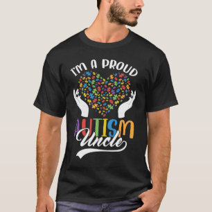 Camiseta Sou um Autismo Orgulhoso Tio Autismo Quebra-cabeça