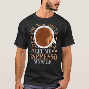 Camiseta Sou um Barista... deixe-me presso... Bar de impres