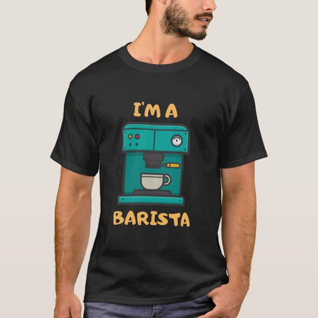 Camiseta Sou um Barista T- (Frente)