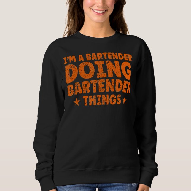 Camiseta Sou um barman a fazer barman (Frente)