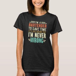 Camiseta Sou um Barman Bartending Barman, Barman Mixologi