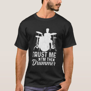 Camiseta SOU UM BATERISTA Toca Bateria Baterista