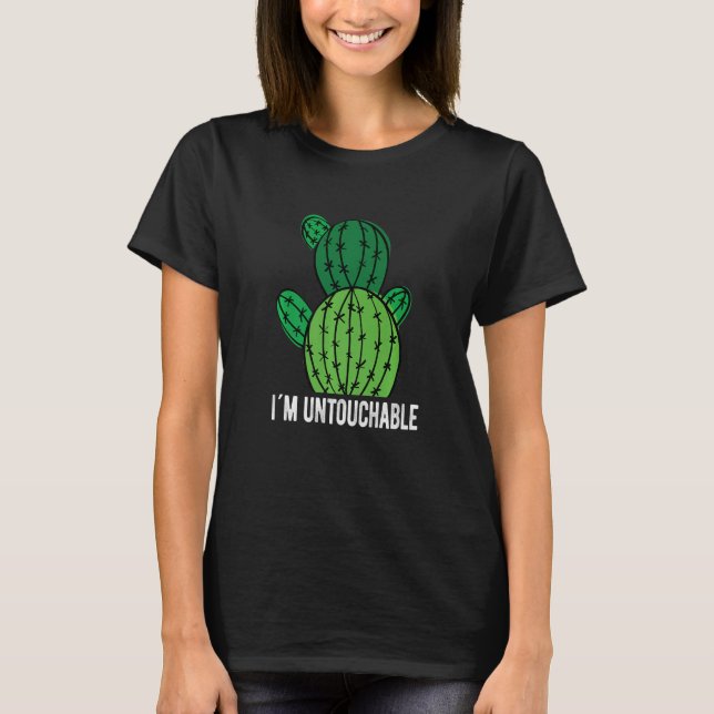 Camiseta Sou um Cactus Intocável (Frente)