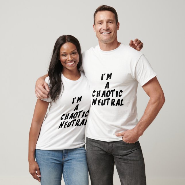 Camiseta Sou um caótico neutro (Unissex)