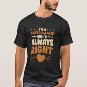 Camiseta Sou um cartógrafo e investigador de terra