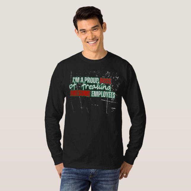 Camiseta Sou um Chefe Orgulhoso (Frente Completa)