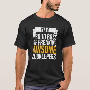 Camiseta Sou um Chefe Orgulhoso de Maldito Zookeeper Coo