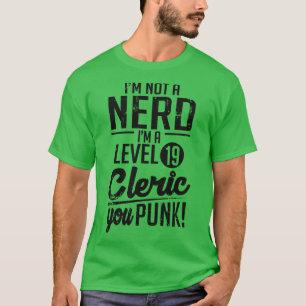 Camiseta Sou um clérigo de nível 19