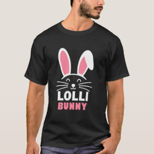 Camiseta Sou um coelho Lolli Feliz Festa de Páscoa Membro d