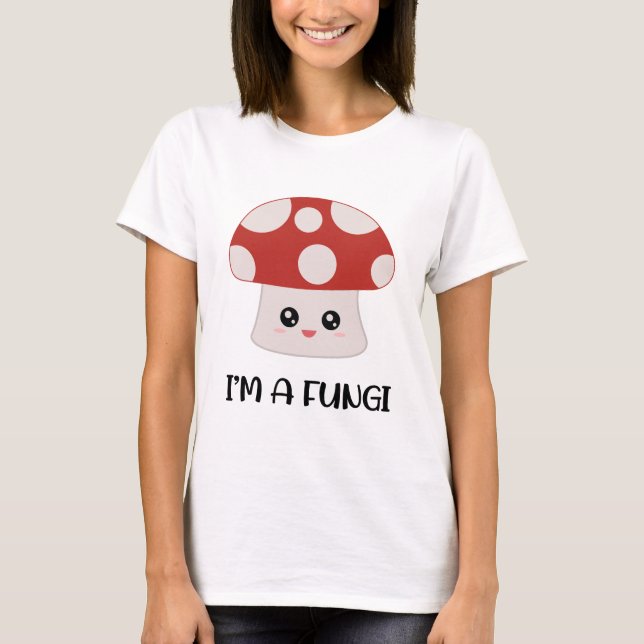 Camiseta Sou um Cogumelo Divertido (Frente)