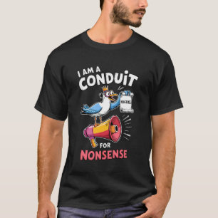 Camiseta Sou Um Conduto Para Absurdos Família de Gaivotas E