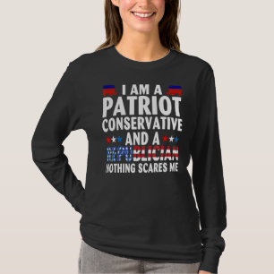 Camiseta Sou Um Conservador Patriota E Um Nada Republicano