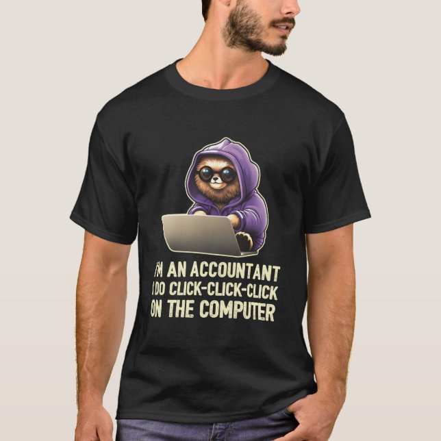 Camiseta SOU Um Contador Eu Faço Click-Click-Click No Co (Frente)
