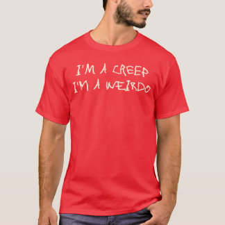 Camiseta Sou um Creep Sou um Estranho Dito Divertido Sarcás