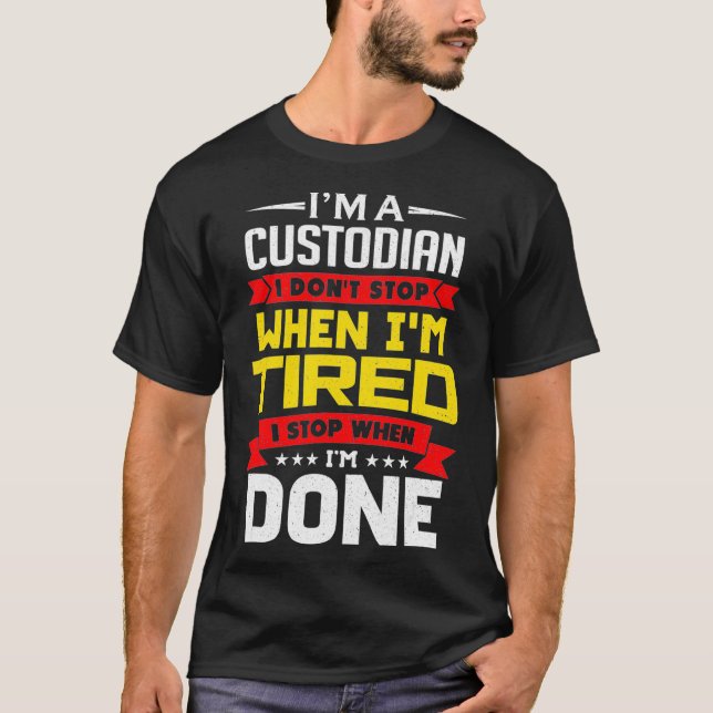 Camiseta Sou Um Depositário Que Não Paro Quando Estou Cansa (Frente)
