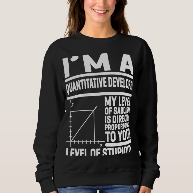 Camiseta Sou um Desenvolvedor Quantitativo Meu Nível De Sar (Frente)