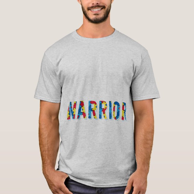 Camiseta Sou Um design De Guerreiro. Coloque a peça de queb (Frente)
