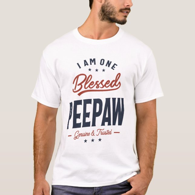 Camiseta Sou Um Design De Peepaw Abençoado (Frente)