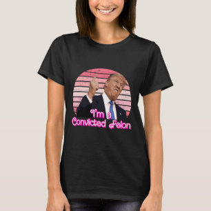 Camiseta Sou um Design Vintage Trump Condenado por Felonia