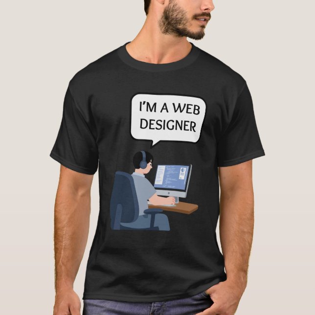Camiseta Sou um designer web (Frente)