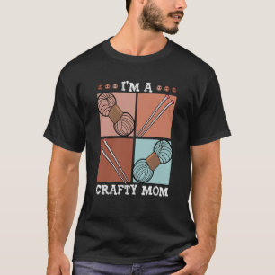Camiseta Sou um Dia de as mães de artesanato de crochet Yar