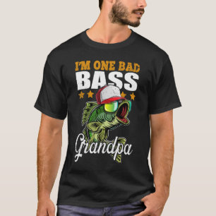 Camiseta Sou um Dia de os pais de pesca do vovô Bass.