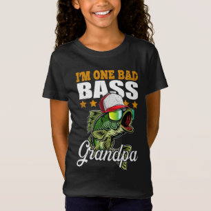 Camiseta Sou um Dia de os pais de pesca do vovô Bass.