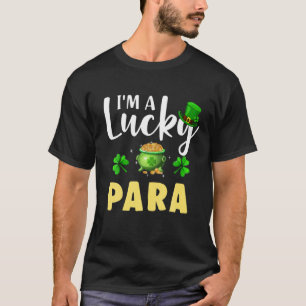 Camiseta Sou um Dia de São Patrício de Shamrock para o Pará