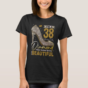 Camiseta Sou um Diamante de 38 anos, 38 e Fabuloso Aniversá