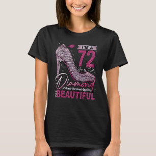 Camiseta Sou um Diamante de 72 anos, 72 anos, e Fabuloso Na
