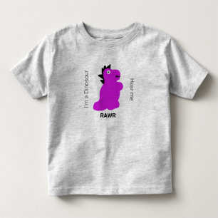 Camiseta Sou um Dinossauro, ouve-me Rawr!