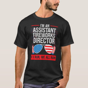 Camiseta Sou um diretor assistente de fogos de artifício am