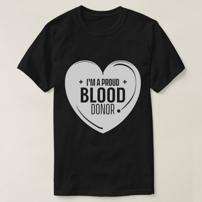 Camiseta Sou um doador de sangue doador de doação Plasma Tr (Frente do Design)