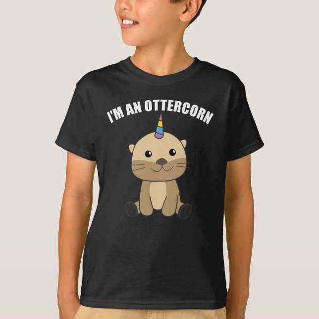Camiseta Sou um doce Unicórnio Ottercorn (Frente)