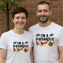 Camiseta Sou um Dogaholic - Ruff - Ruff Unisex