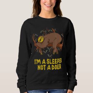 Camiseta Sou um Dorminhoco não um Fazedor Preguiça Ditos Ci