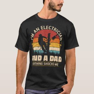 Camiseta Sou um Eletricista e um Pai Engraçado