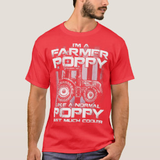 Camiseta Sou um fazendeiro picante como uma papoila normal.
