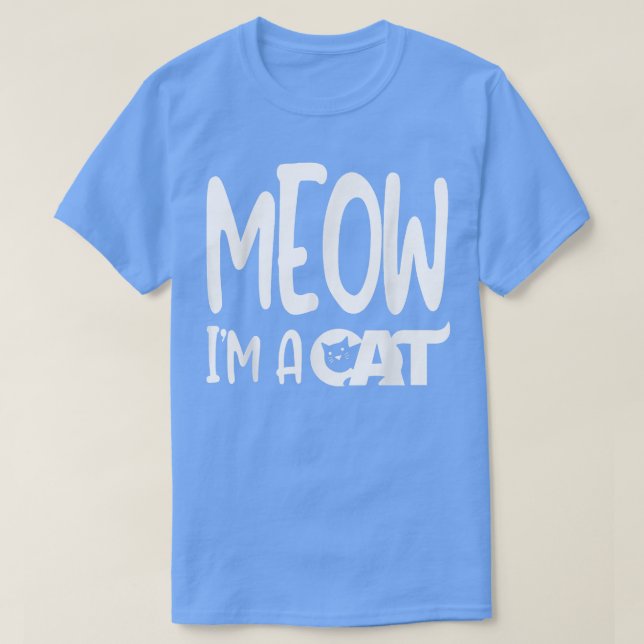 Camiseta Sou Um Figurino De Halloween De Cat (Frente do Design)